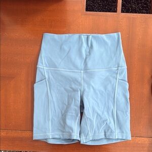 Lululemon Align Women's Blue High-Waisted Shorts 4